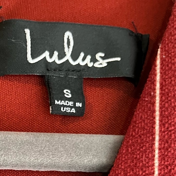 Lulus Pacific Coast Wine Red Striped Culotte Jumpsuit Size Small - Picture 3 of 16